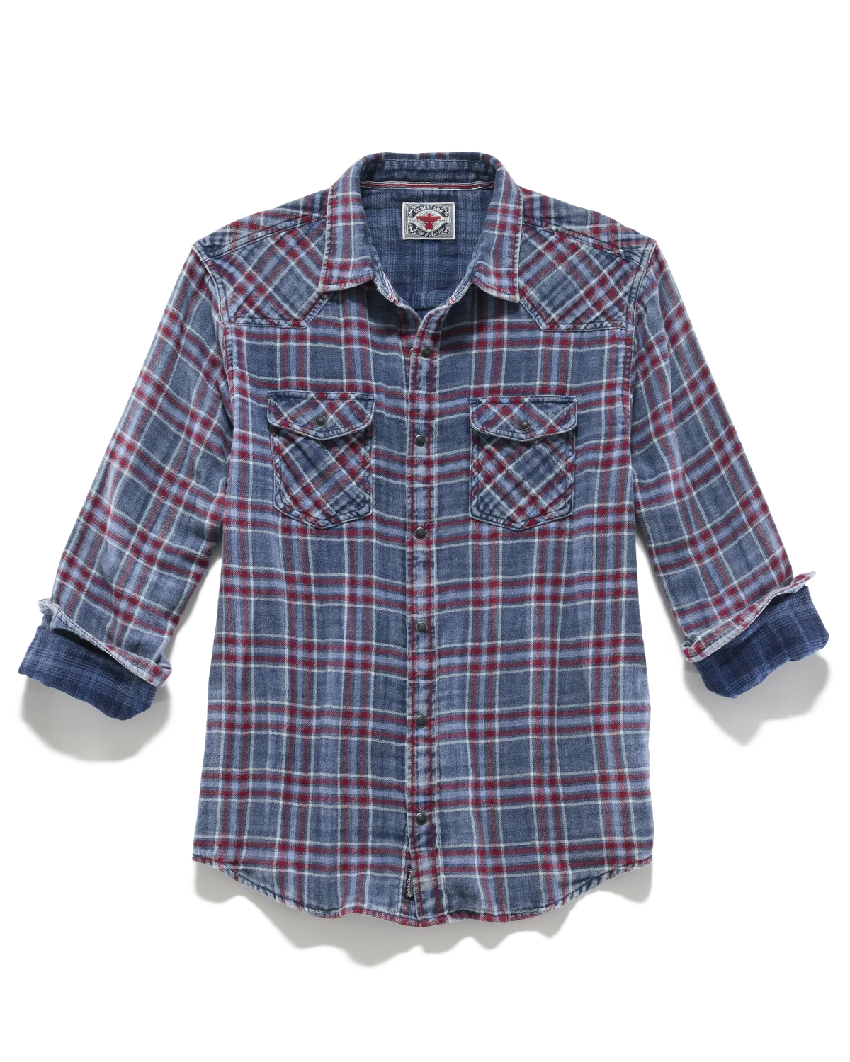 Marbury Western Shirt - Indigo/Red