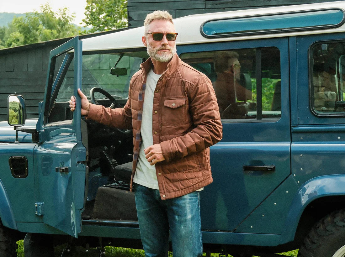 Quilted Waxed Jacket - Oilskin