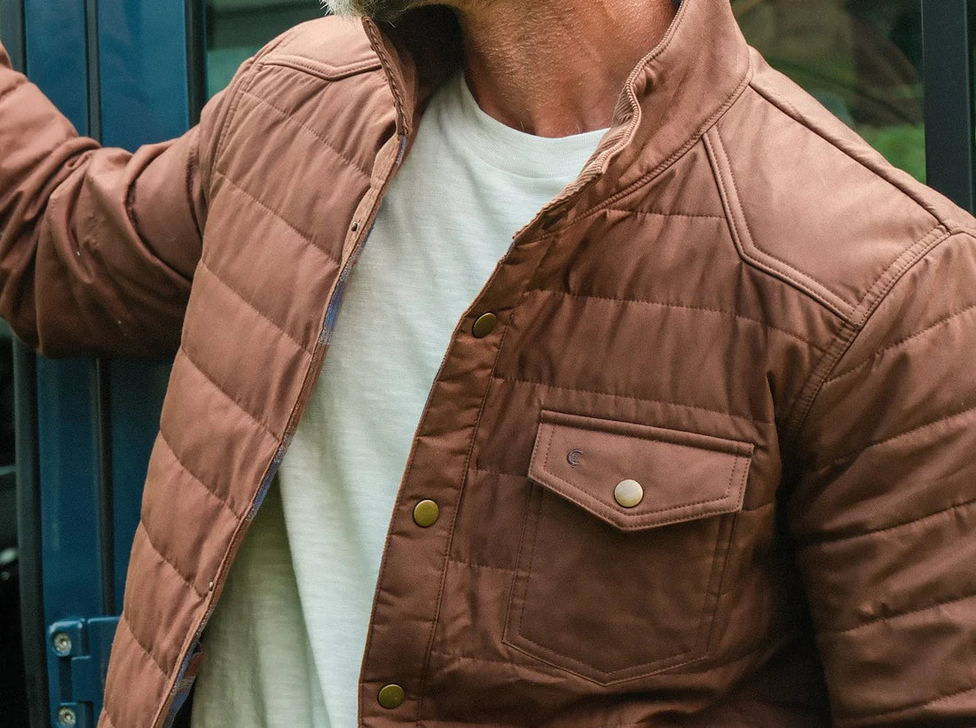 Quilted Waxed Jacket - Oilskin