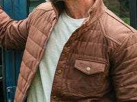 Quilted Waxed Jacket - Oilskin