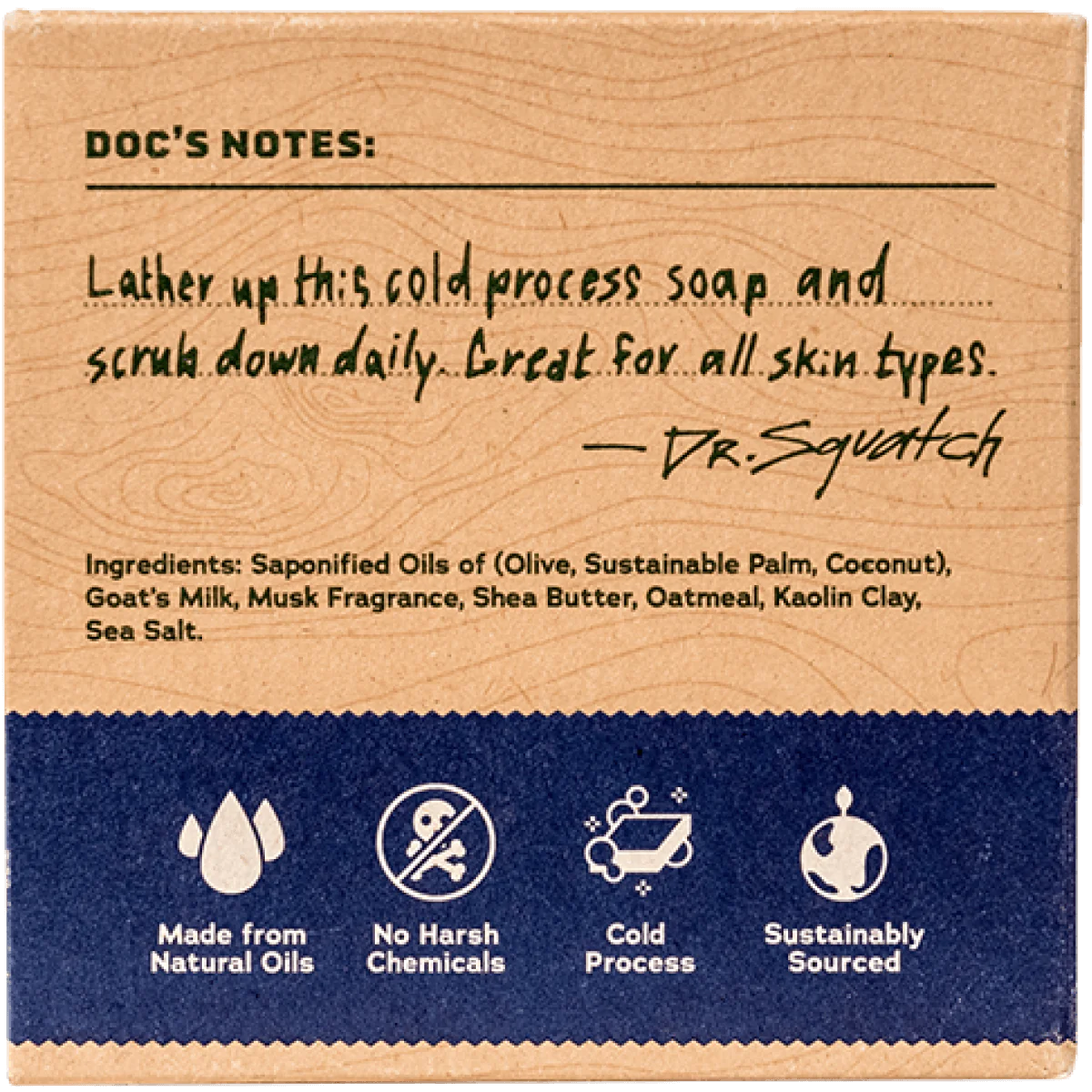 Deep Sea Goat's Milk-Bar Soap- Dr Squatch