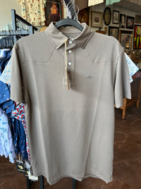 Modern Western Polo - Pecan Brown - TS