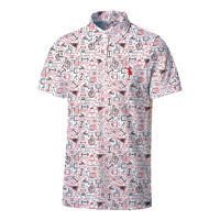 Collegiate Game Day Polo - Red/Black