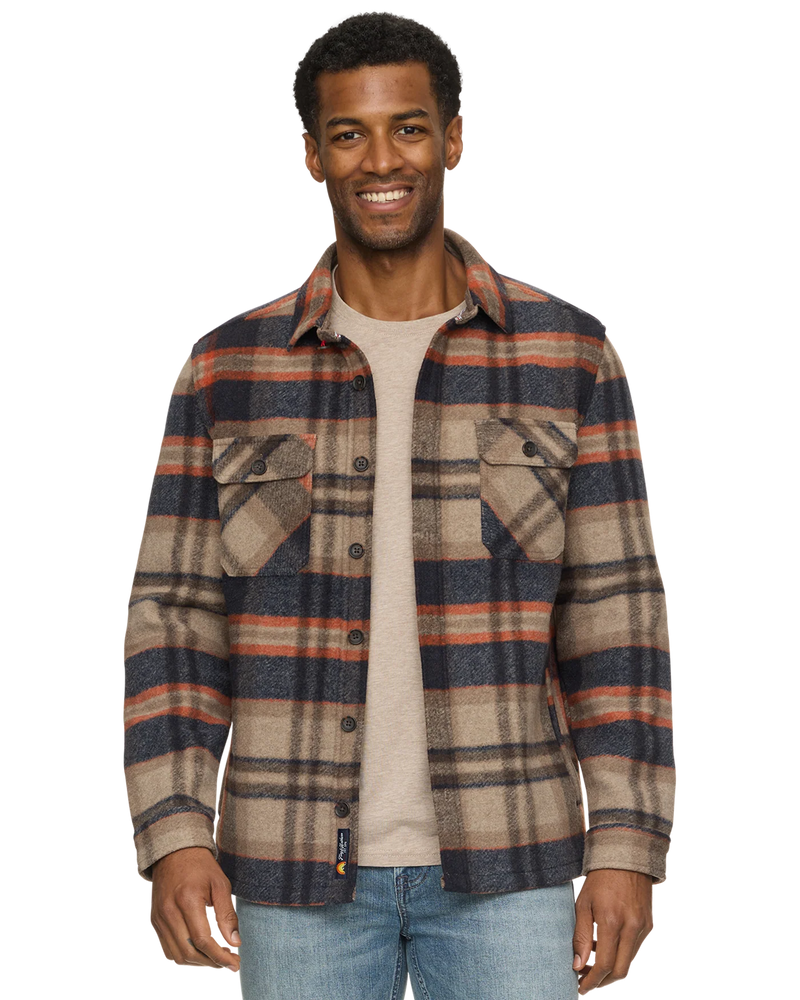 Midland Jacket - Oatmeal/Navy/Orange