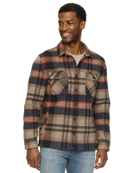 Midland Jacket - Oatmeal/Navy/Orange