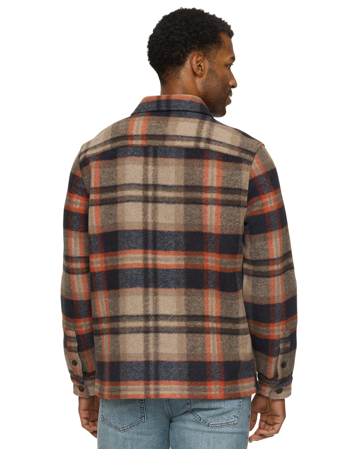 Midland Jacket - Oatmeal/Navy/Orange