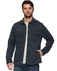 Mason Fleece-Lined Shirt Jacket - Navy