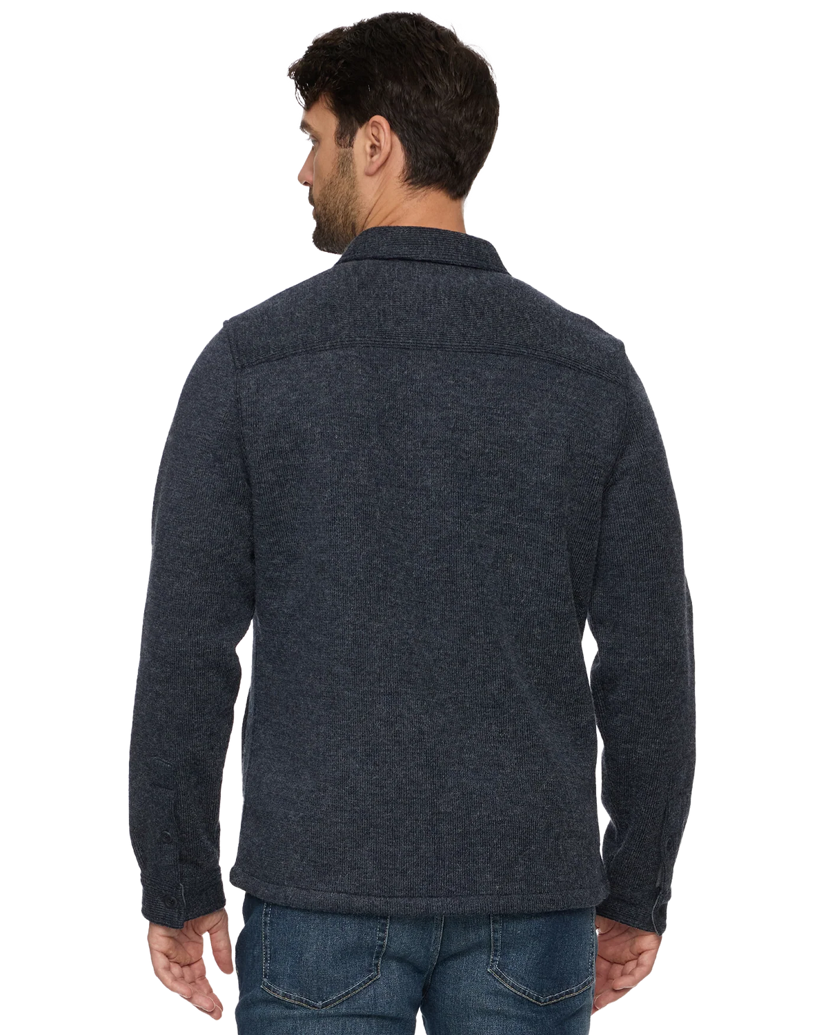 Mason Fleece-Lined Shirt Jacket - Navy