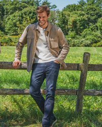 F&A - CHATSWORTH SOFT WAFFLE HENLEY - Grey