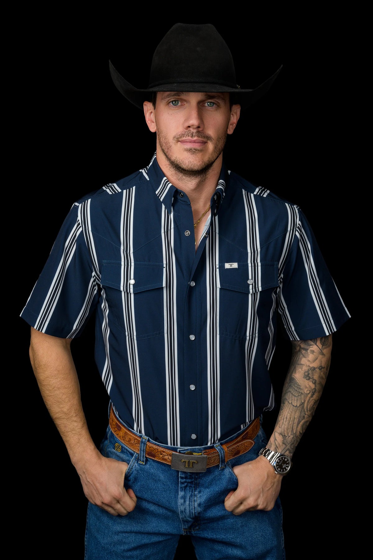 Hatfield  Short Sleeve Pearl Snap Shirt