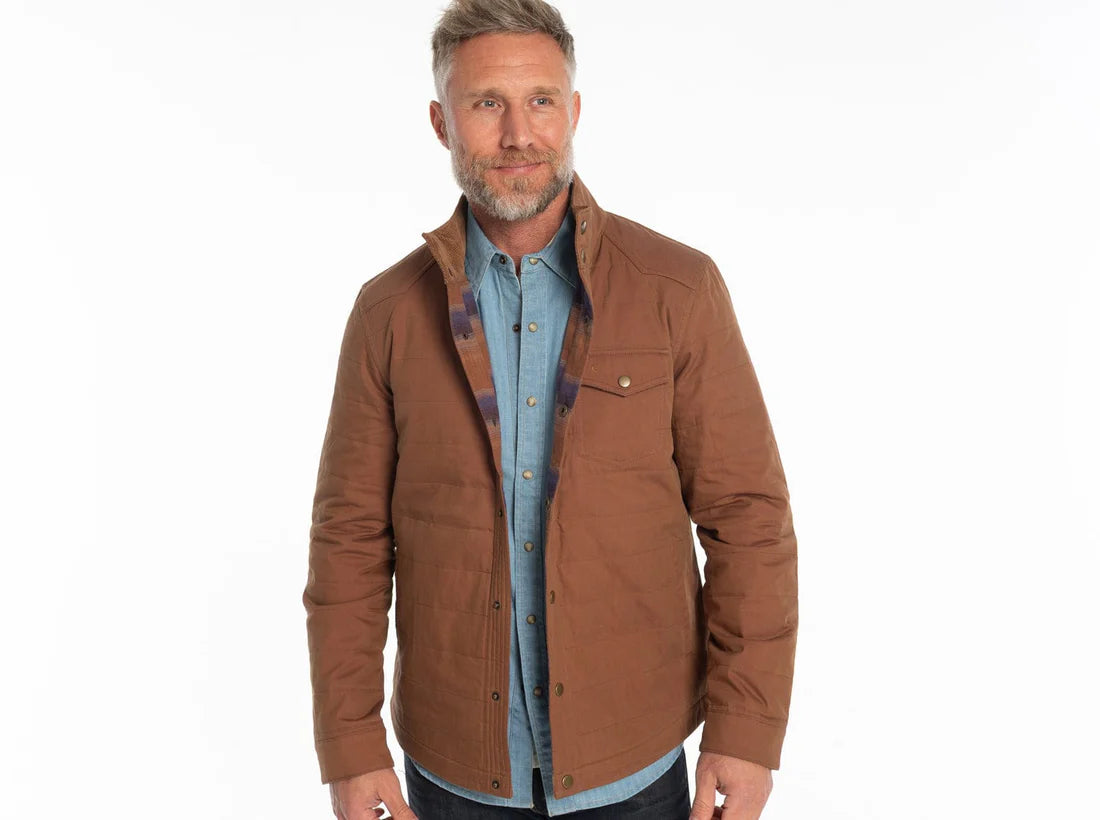 Quilted Waxed Jacket - Oilskin