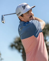 Elite Perf. Polo - Red/Blue Heather
