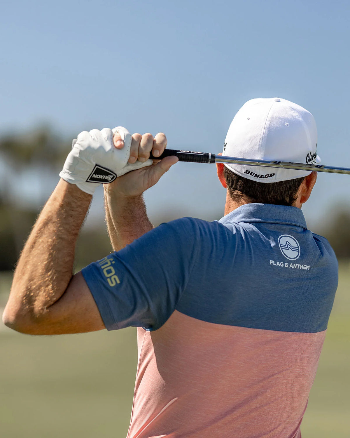 Elite Perf. Polo - Red/Blue Heather