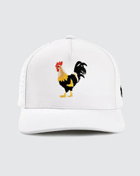 Feelin' Cocky Hat- White- Waggle Golf