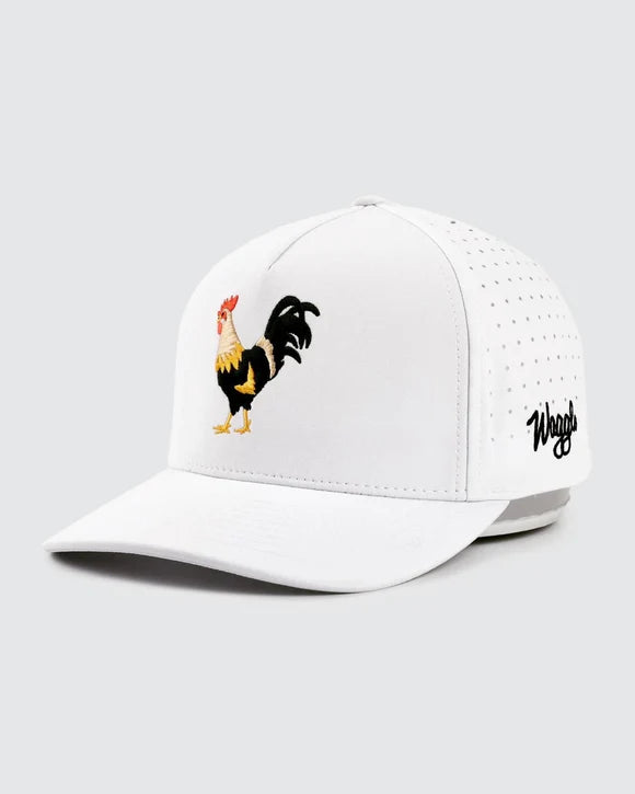 Feelin' Cocky Hat- White- Waggle Golf