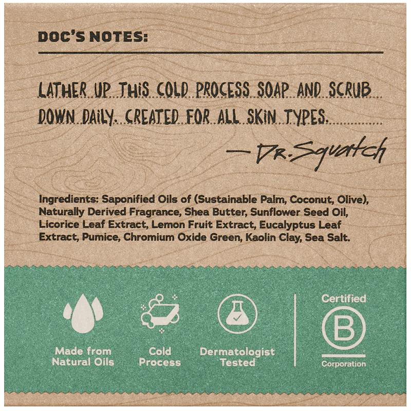 Rainforest Rapids-Bar Soap- Dr Squatch