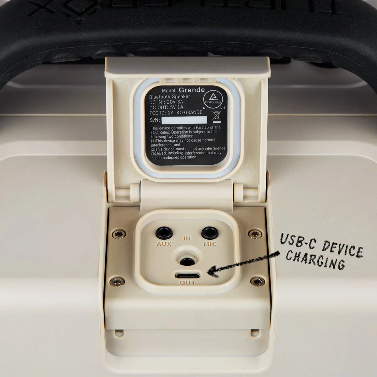 Grande Portable Speaker - Tan - Turtlebox