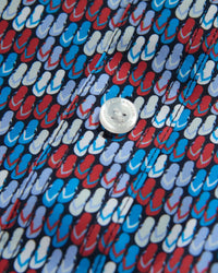 Journey Stretch Shirt - Blue/Red/White Flip Flop