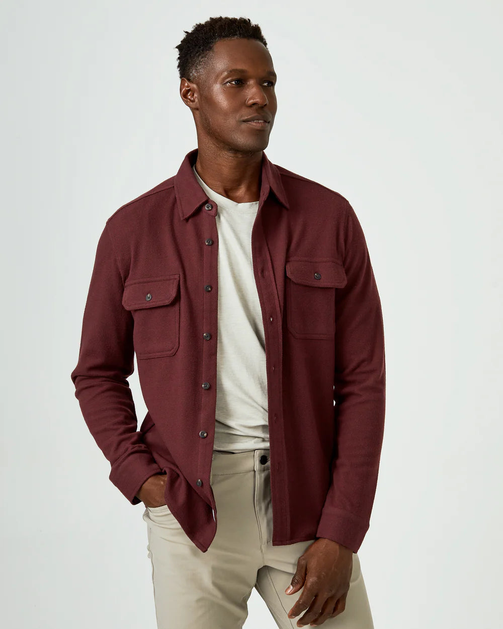 Generation Textured Soft Knit - Burgundy