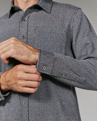 Generation Houndstooth Knit Shirt - Black/Navy