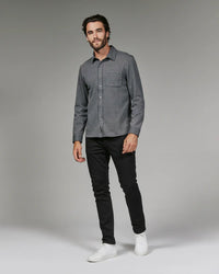 Generation Houndstooth Knit Shirt - Black/Navy