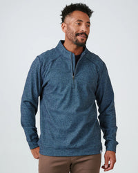 Generation Quarter Zip Pullover-Navy-7 Diamonds