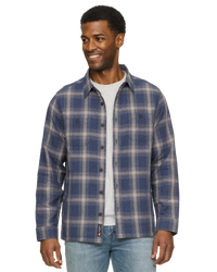 Provo Quilted Shirt Jacket - Navy Combo
