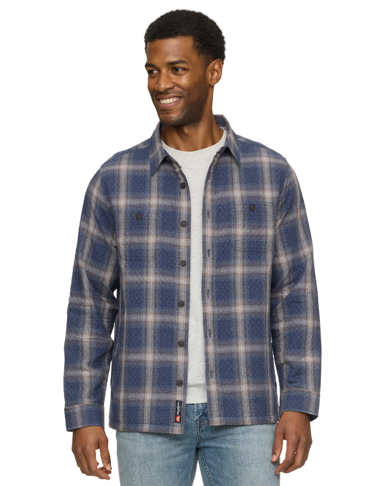 Provo Quilted Shirt Jacket - Navy Combo
