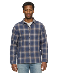 Provo Quilted Shirt Jacket - Navy Combo