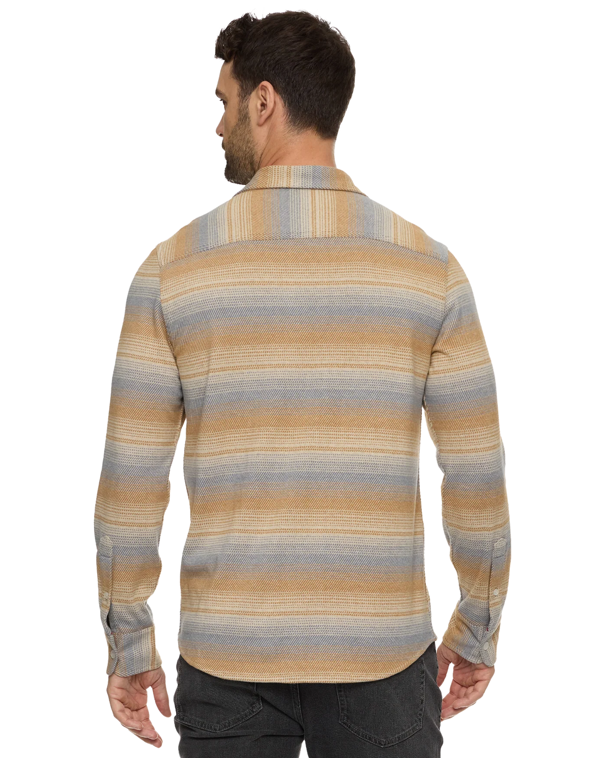 Hero Stretch Flannel - Cream/Grey