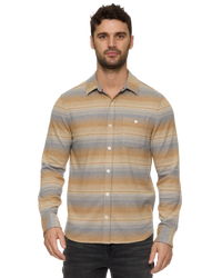 Hero Stretch Flannel - Cream/Grey
