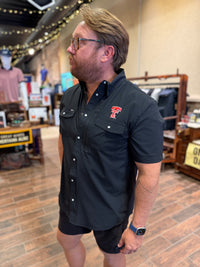 Texas Tech Pearl Snap - Black