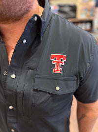 Texas Tech Pearl Snap - Black