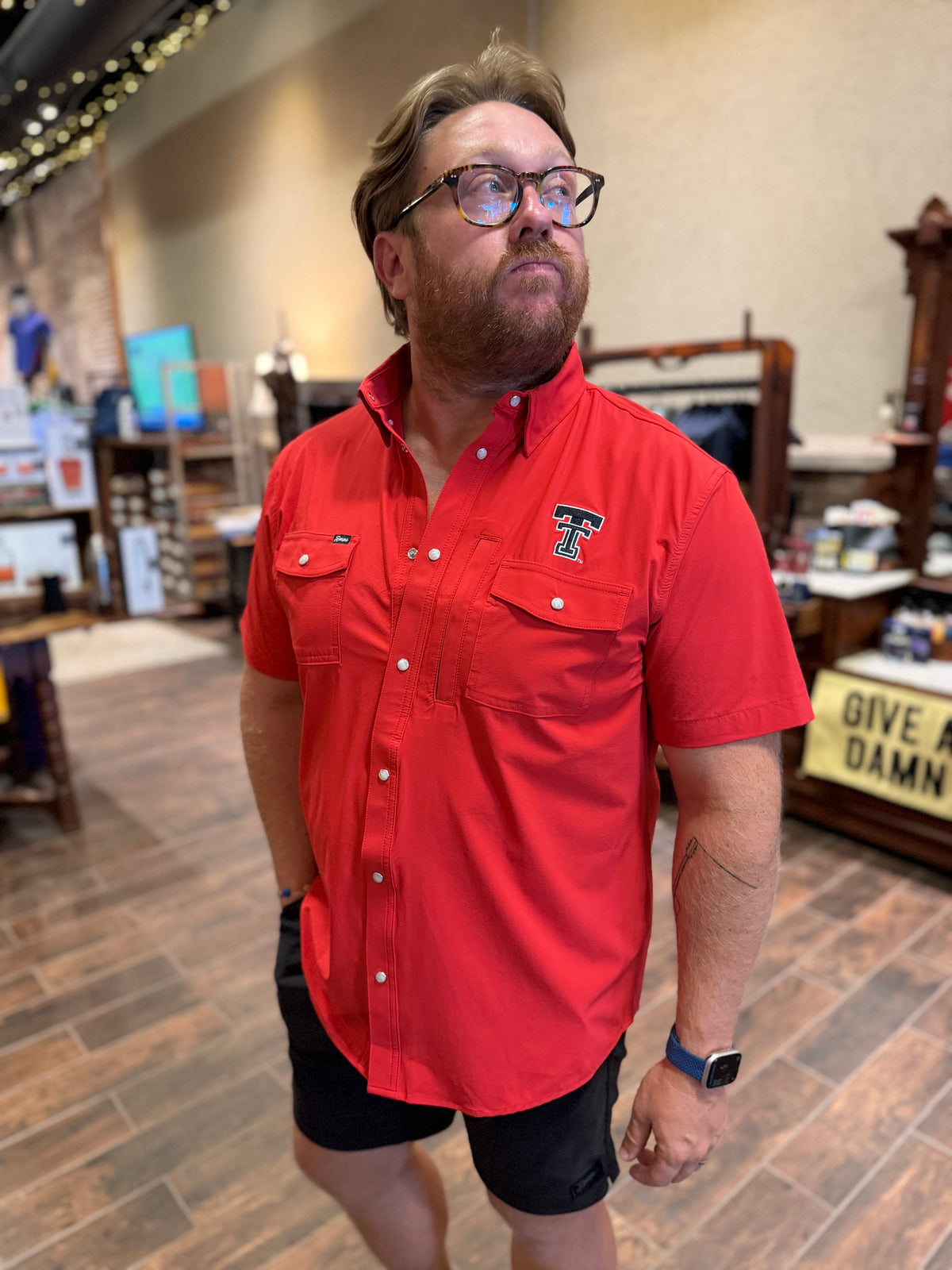 Texas Tech Pearl Snap - Red