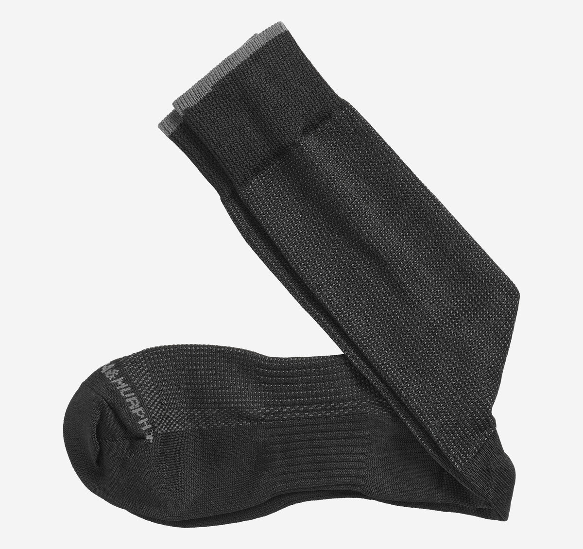 Updated Pin Dot Socks- Black- Johnston&Murphy