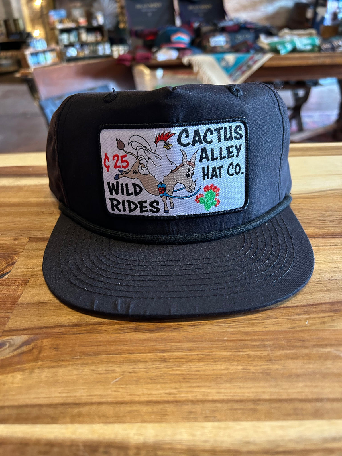 Wild Rides- Black- Snapback Cap - Cactus Alley