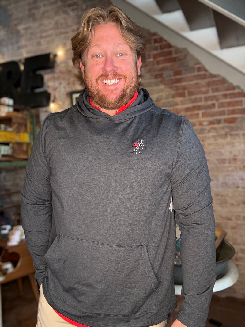Texas Tech Comfort Hoodie - Black Heather