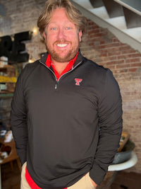 Texas Tech Ridge Q-Zip - Black