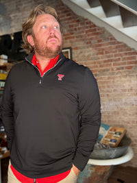 Texas Tech Ridge Q-Zip - Black