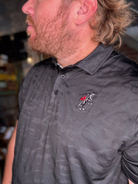 Texas Tech Camo Perf. Polo - Black