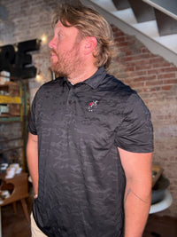 Texas Tech Camo Perf. Polo - Black