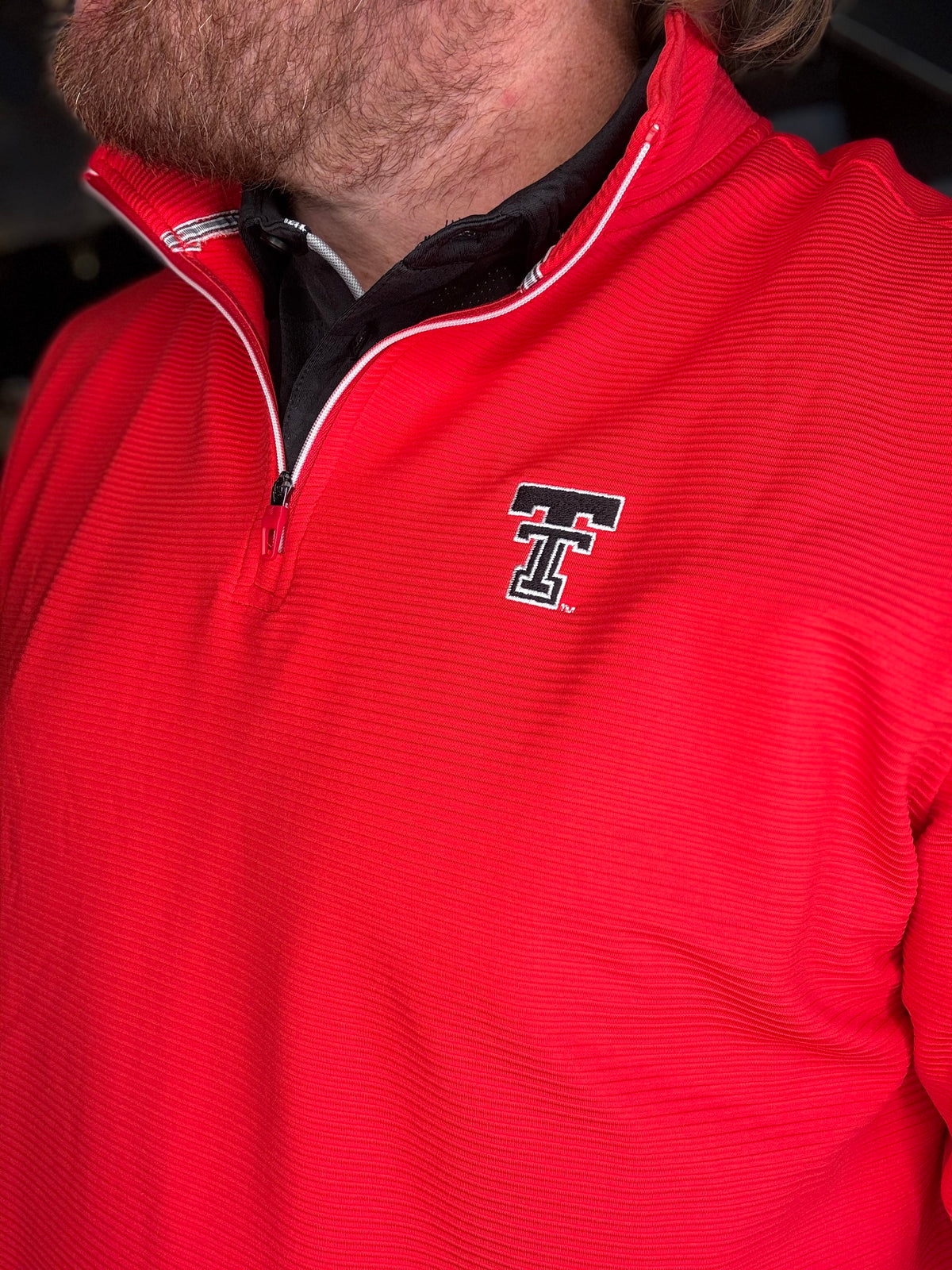 Texas Tech Ridge Q-Zip - Red