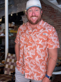 Bart Cavalier Button Up - Coral