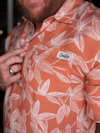 Bart Cavalier Button Up - Coral