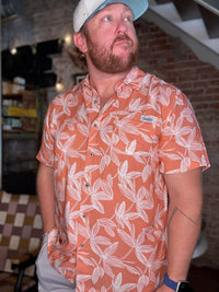 Bart Cavalier Button Up - Coral