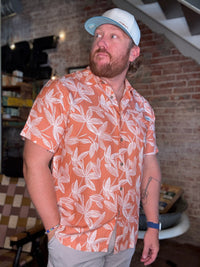 Bart Cavalier Button Up - Coral
