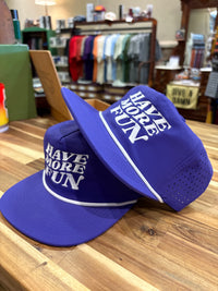 Have More Fun Rope Hat- Purple/White