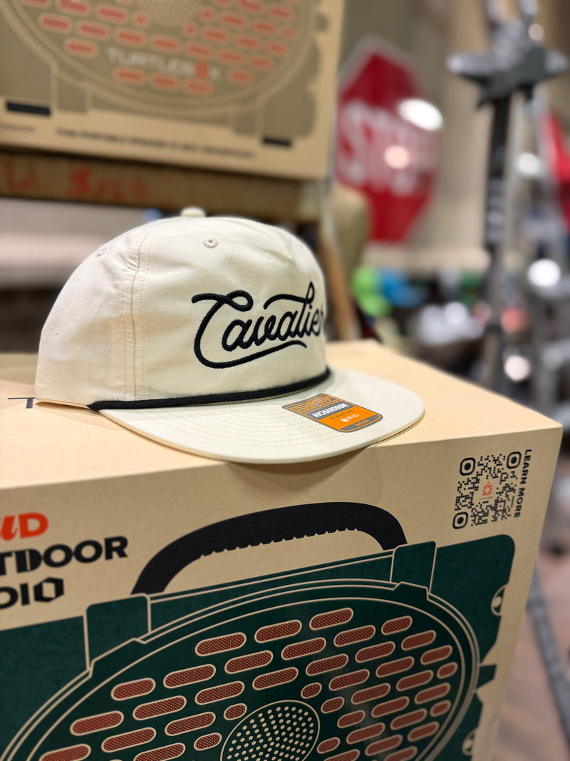 Cavalier Rope Hat- Cream/Black