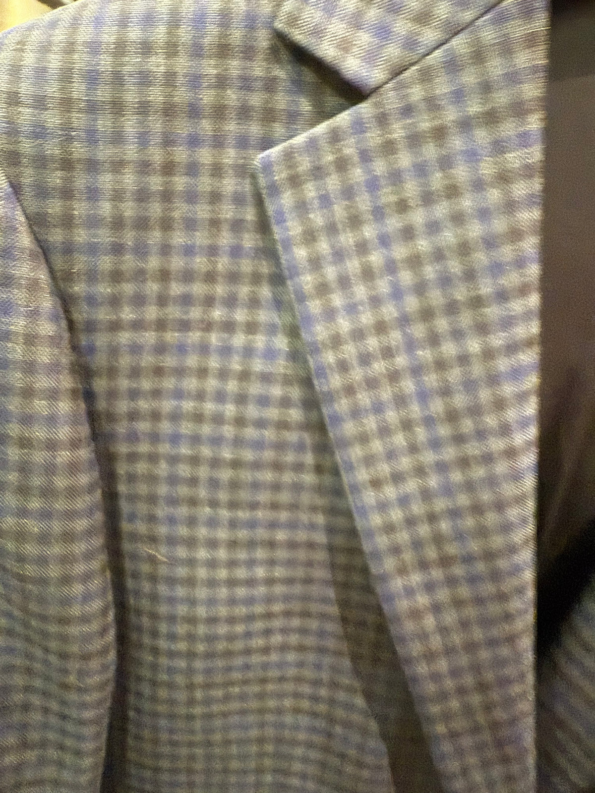 Green/Blue Gingham Blazer