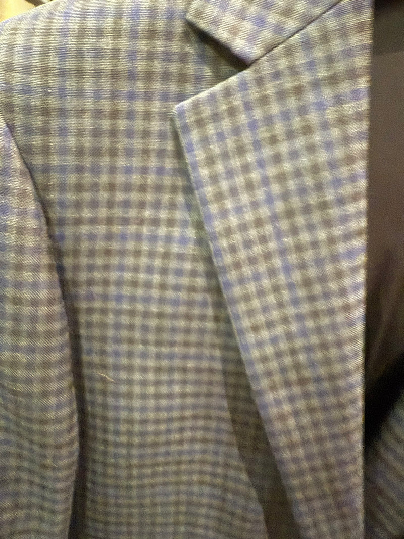 Green/Blue Gingham Blazer
